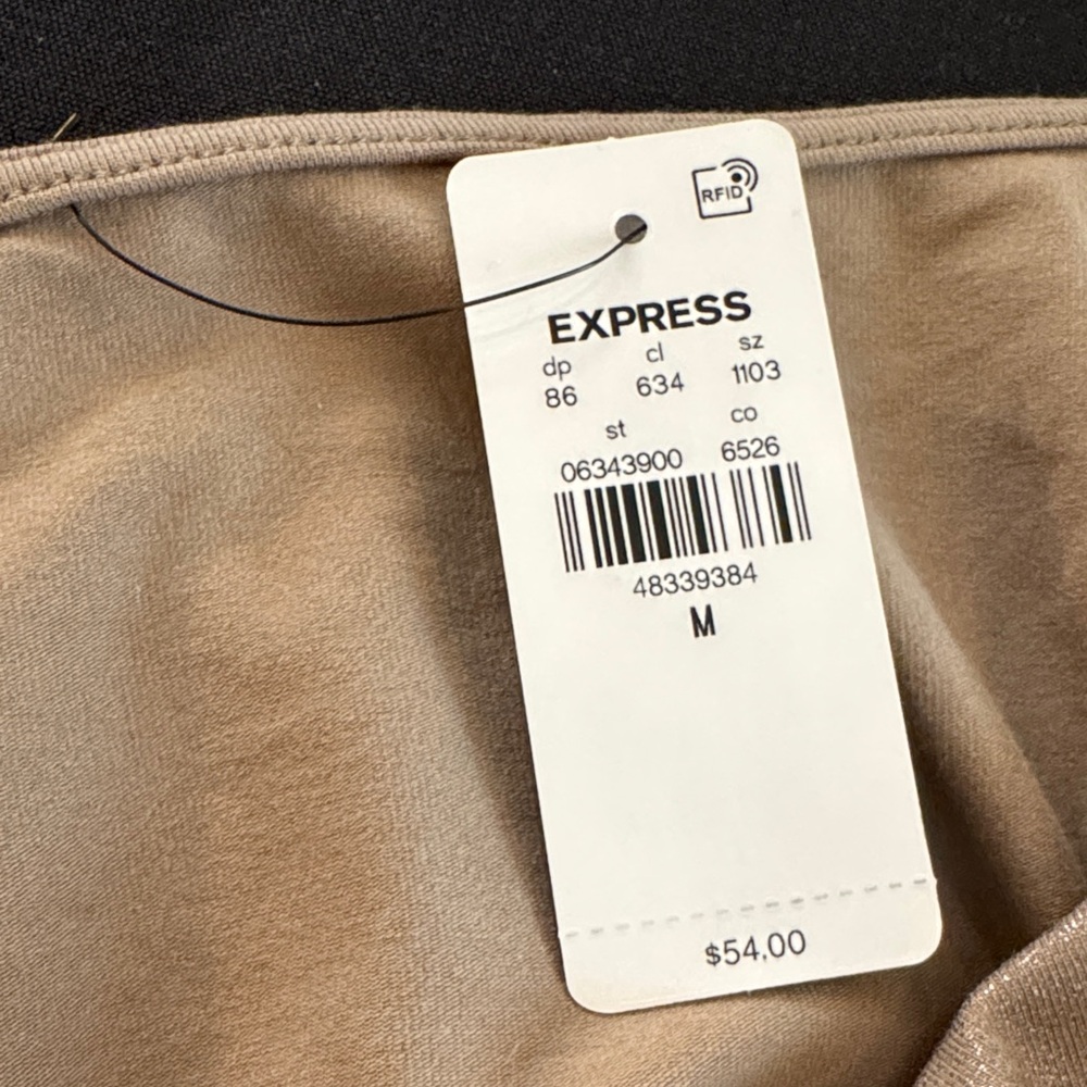 Express Metallic Tan Top - Picture 9 of 9